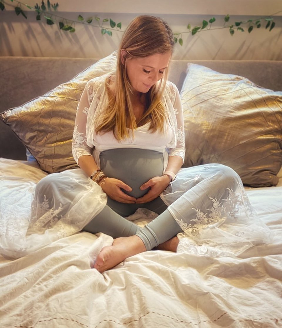 Emama Maternity Leggings - Spearmint - Full Length-FINAL SALE ONLY FINAL SALE