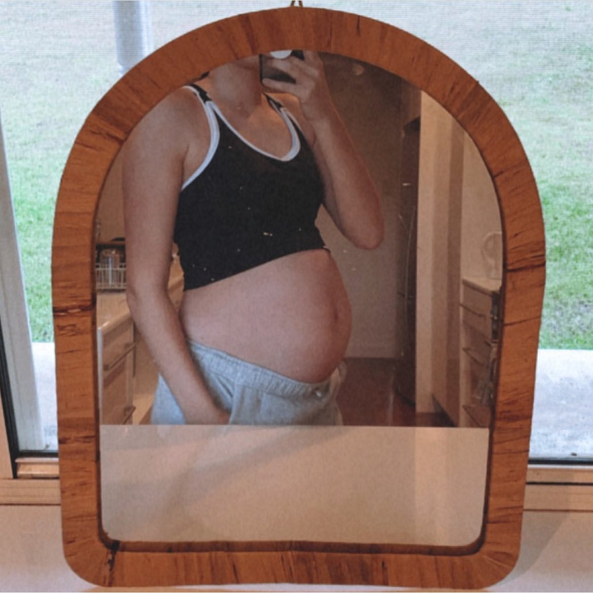 Emama Black Long Line Nursing Crop