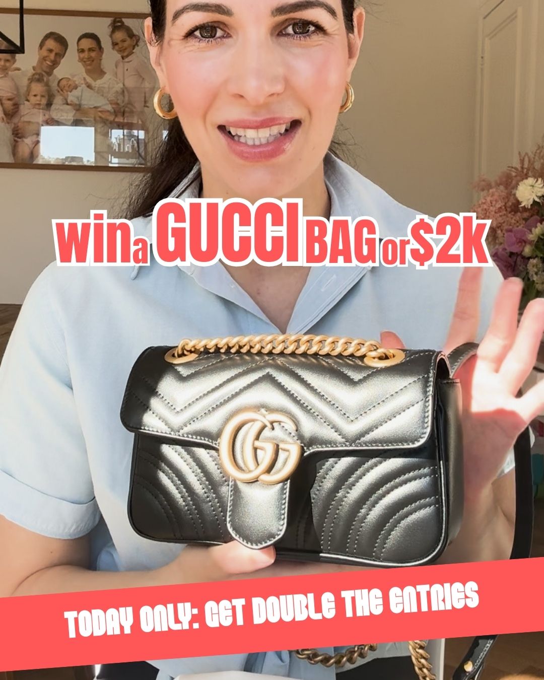 Giveaway: $4k Gucci Hand Bag Here! Or pick $2k Cash!