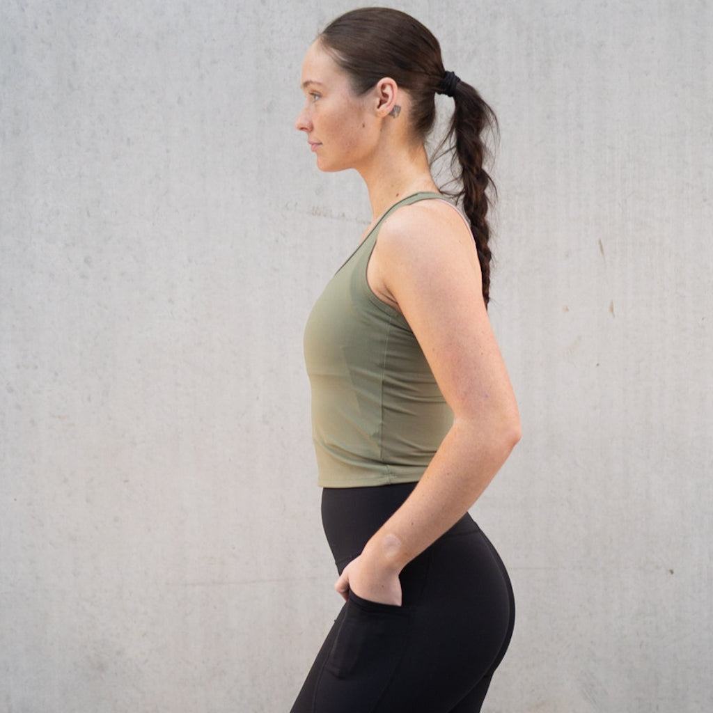 Racer Back Pastel Green FINAL SALE