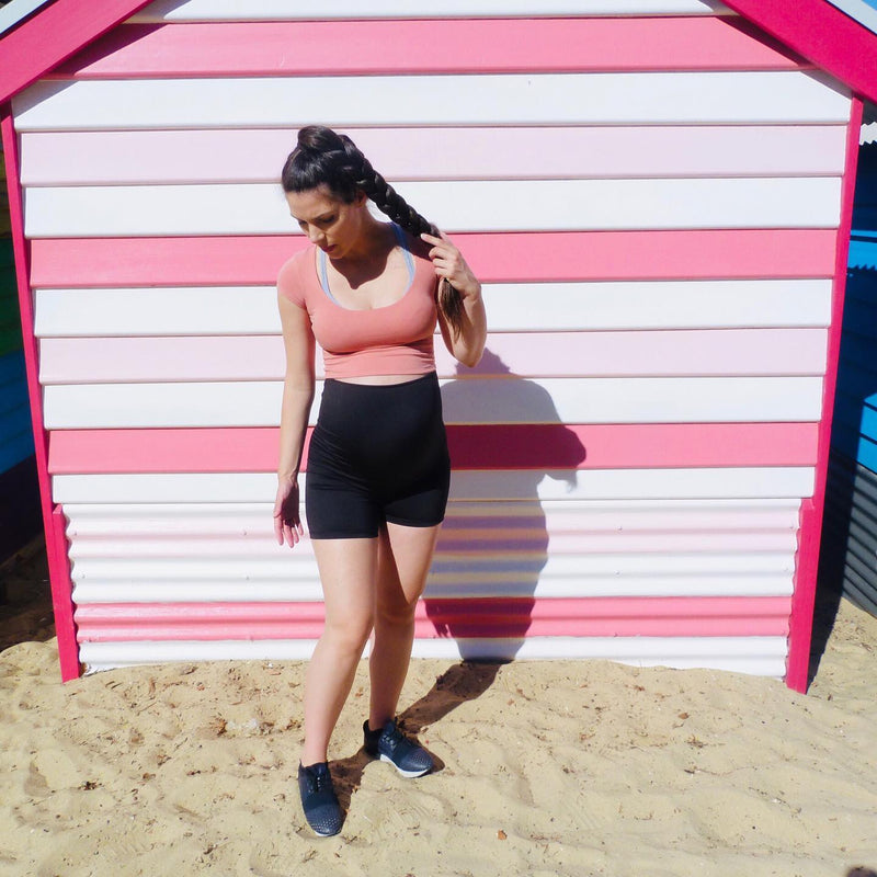 Emama Umstands- Bike Shorts + Taschen - Schwarz