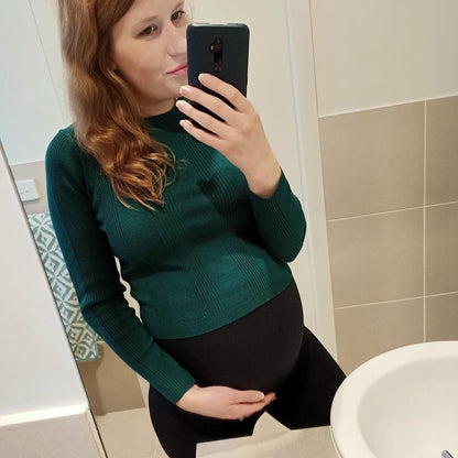 Emama Maternity Leggings Full Length + Pockets - Black