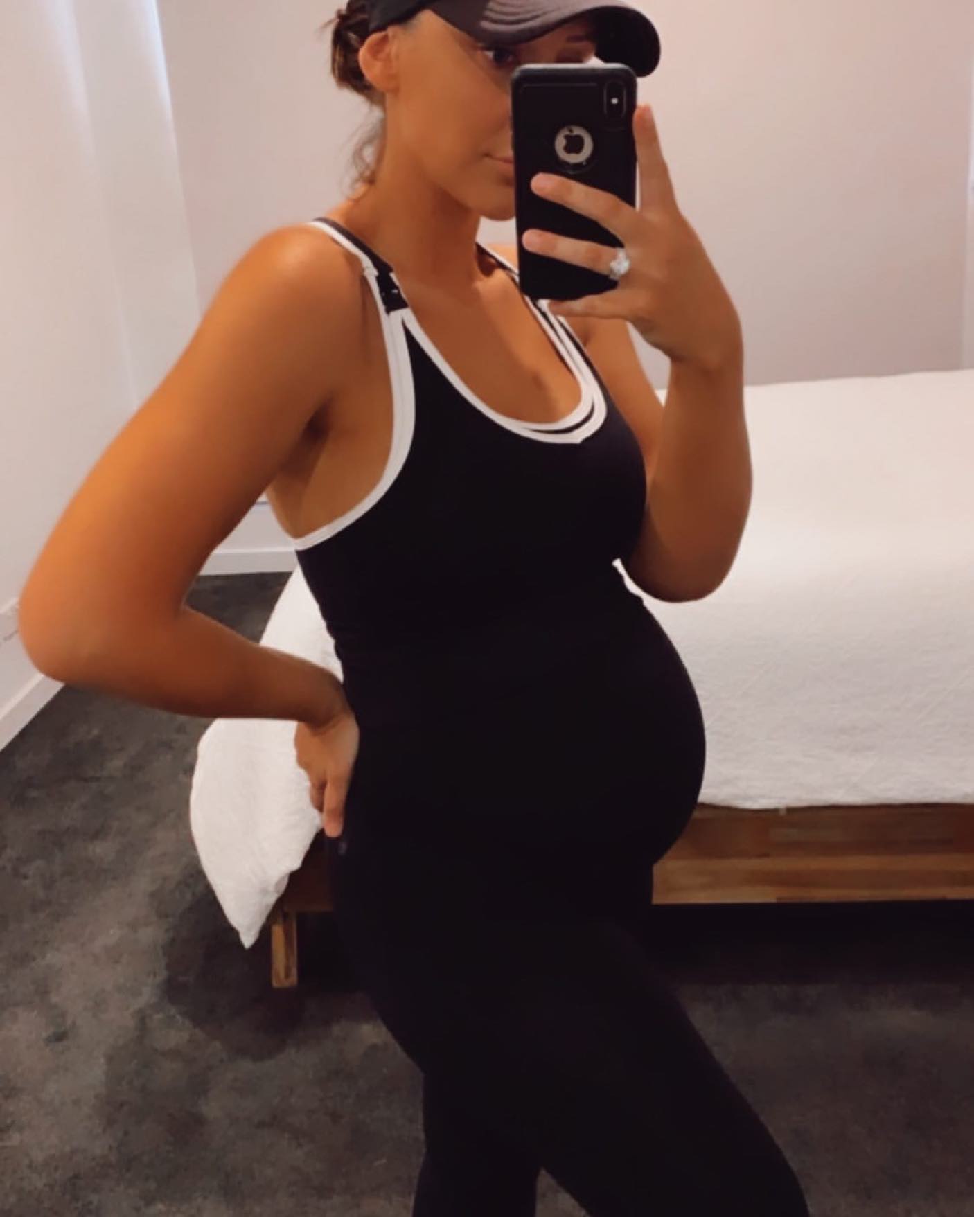 Emama Maternity Leggings Full Length + Pockets - Black