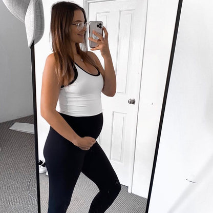 Emama Maternity Leggings Full Length + Pockets - Black