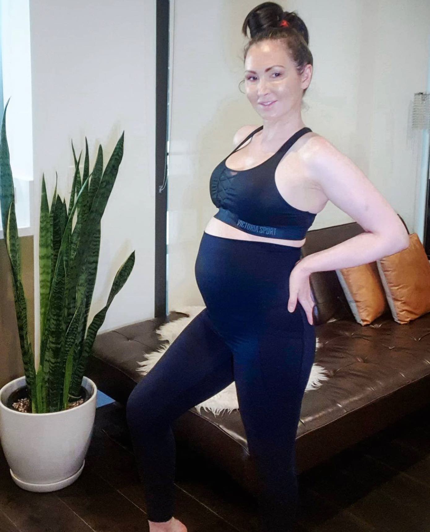 Emama Maternity Leggings Full Length + Pockets - Black