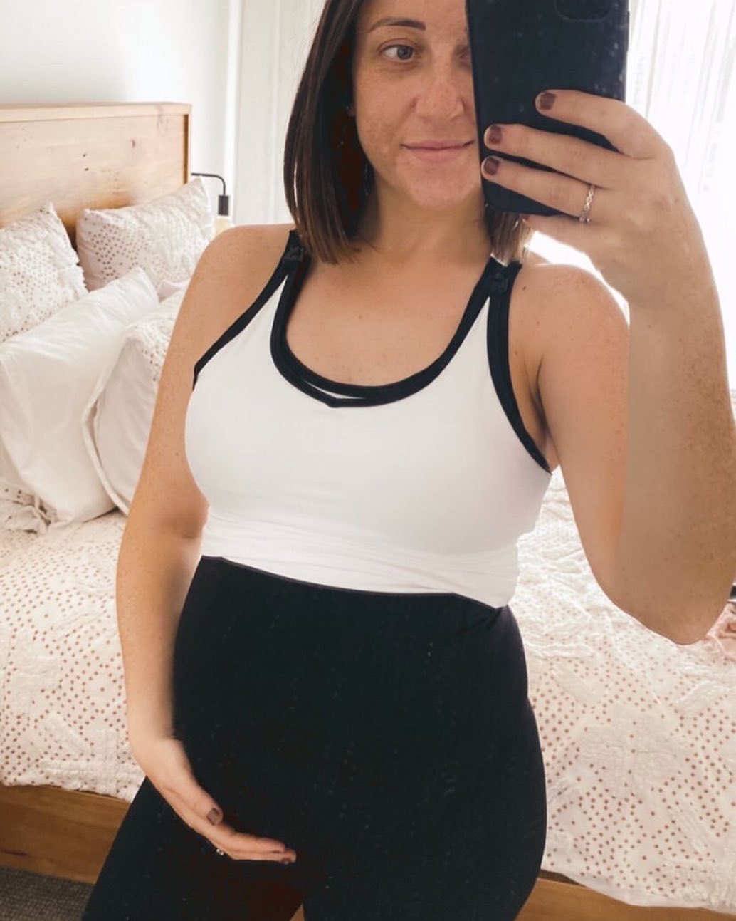 Emama Maternity Leggings Full Length + Pockets - Black