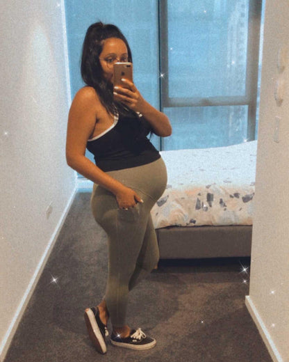 Emama Black Long Line Nursing Crop