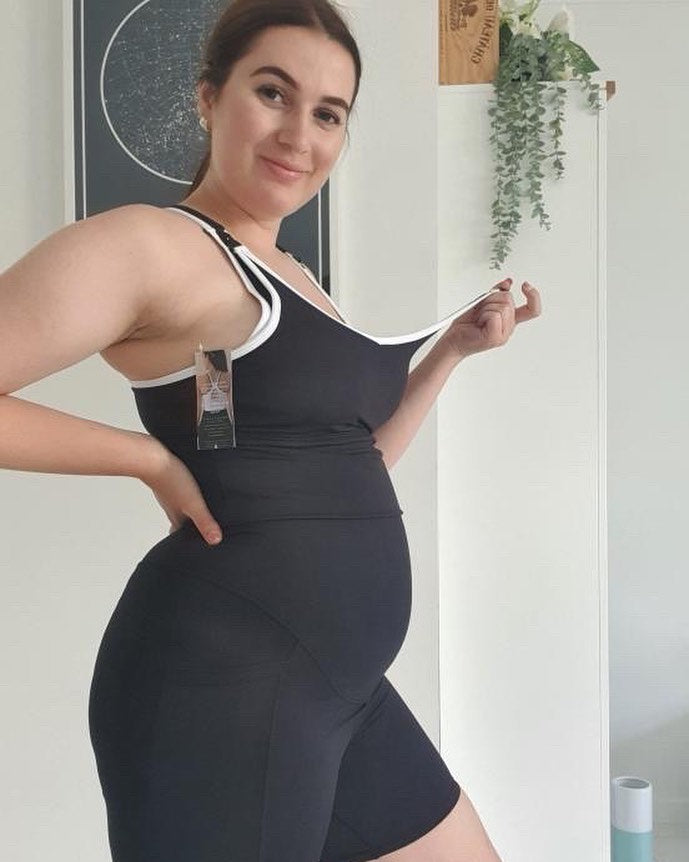 Emama Umstands- Bike Shorts + Taschen - Schwarz