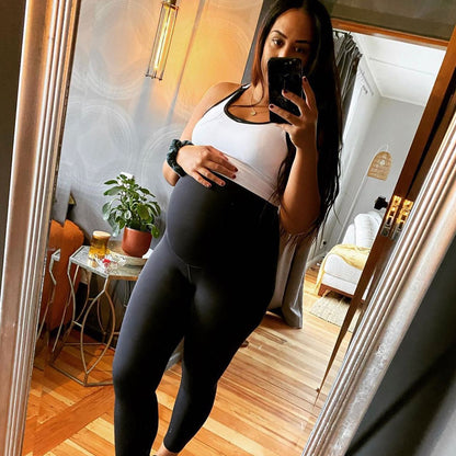 Emama Maternity Leggings Full Length + Pockets - Black