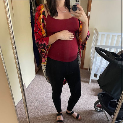 Emama Maternity Leggings Full Length + Pockets - Black