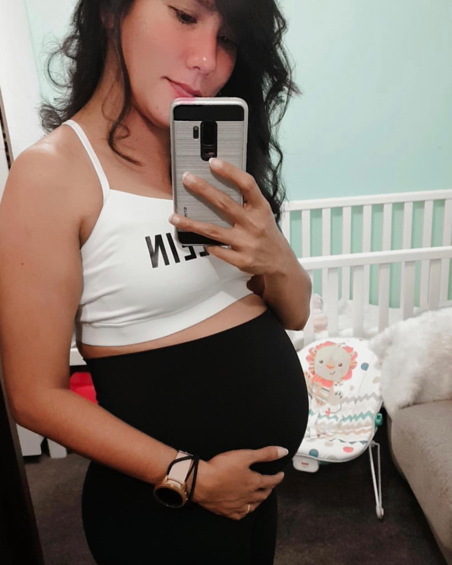 Emama Maternity Leggings Full Length + Pockets - Black