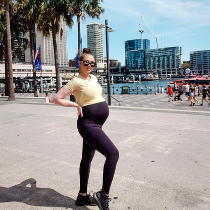 Emama Maternity Leggings - Black - Full Length