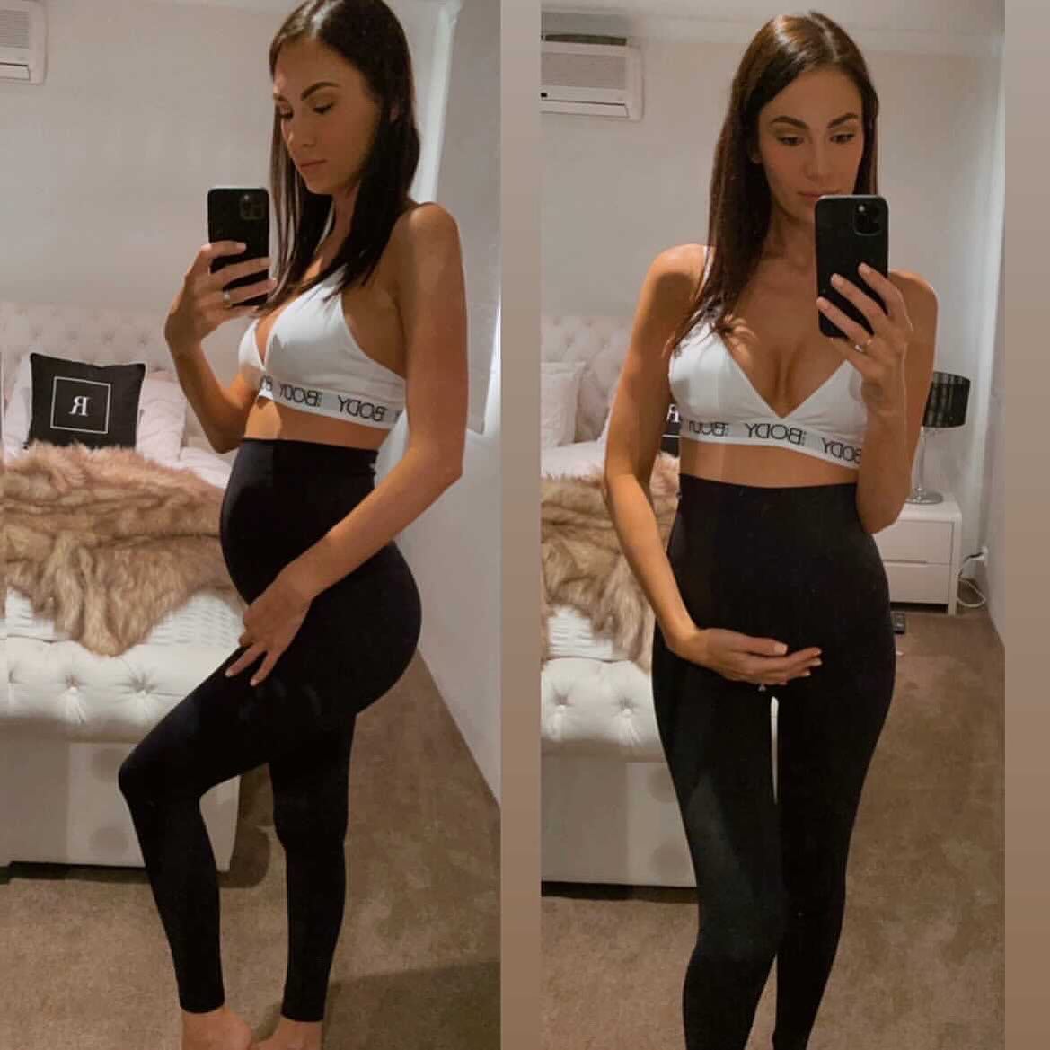 Emama Maternity Leggings Full Length + Pockets - Black