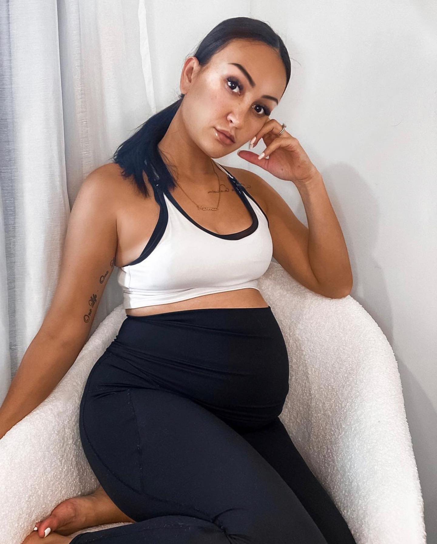 Emama Maternity Leggings Full Length + Pockets - Black