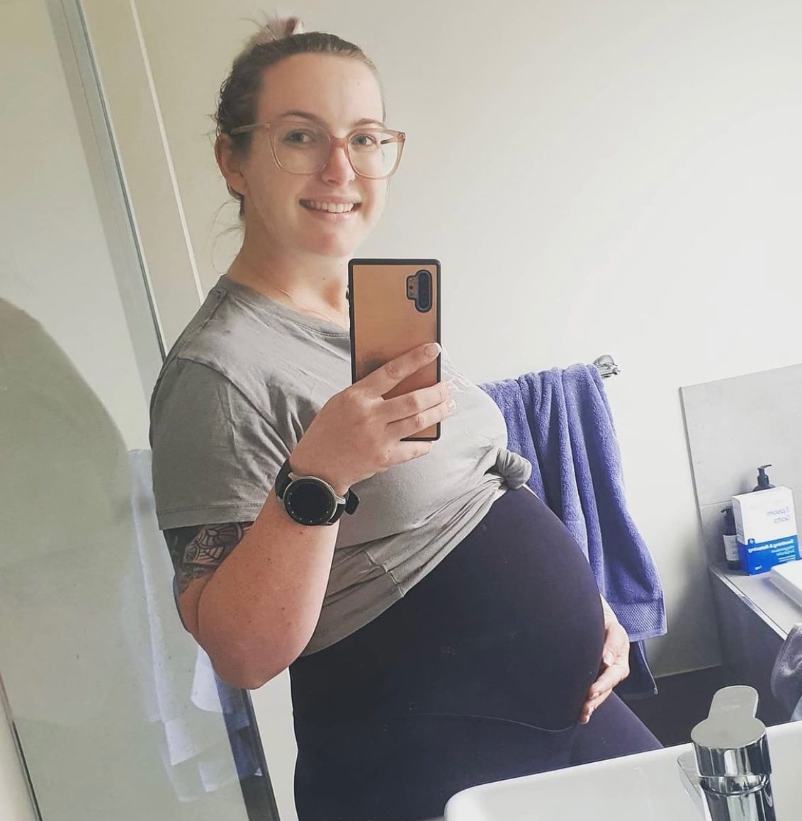 Emama Maternity Leggings - Black - Full Length