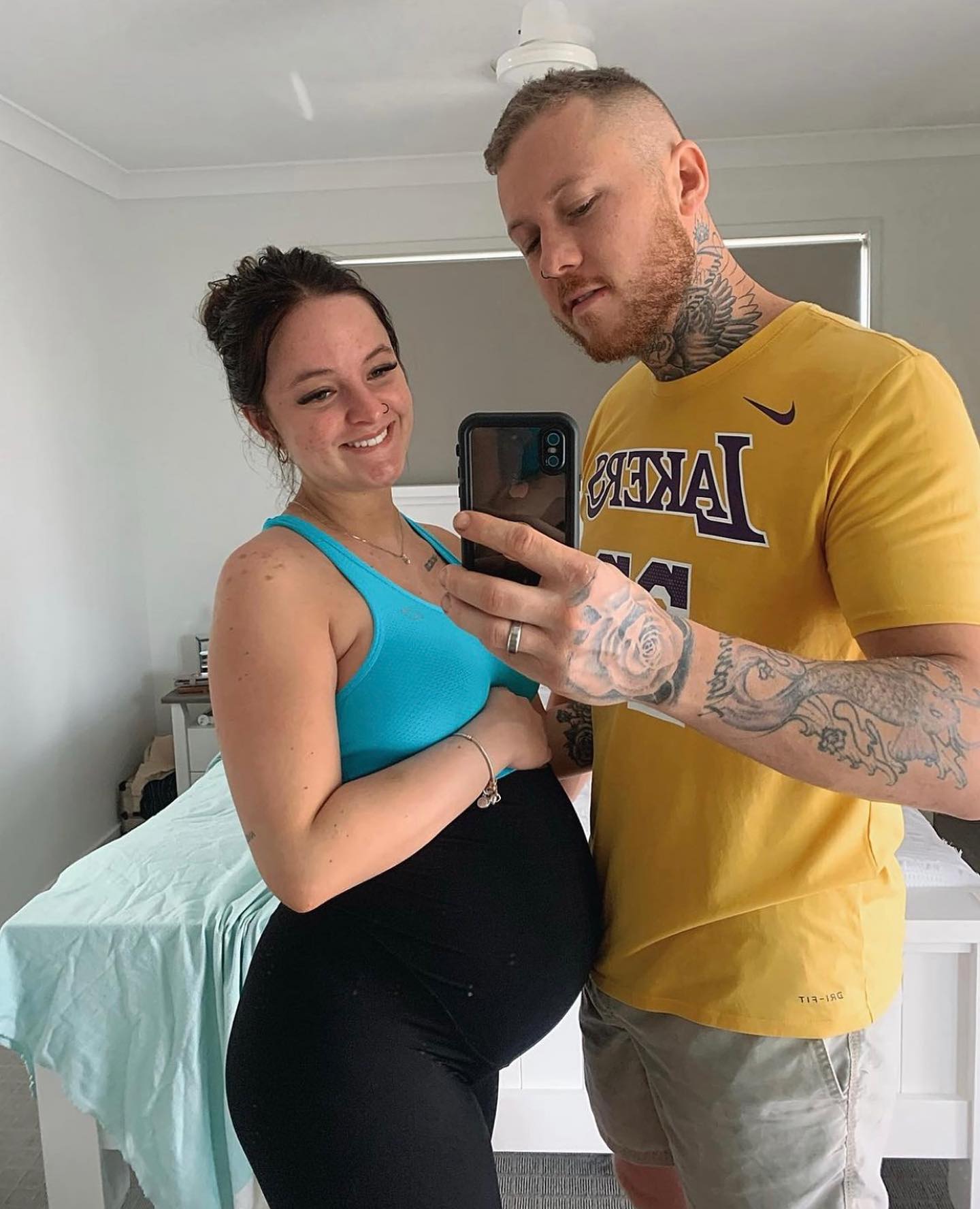 Emama Maternity Leggings Full Length + Pockets - Black