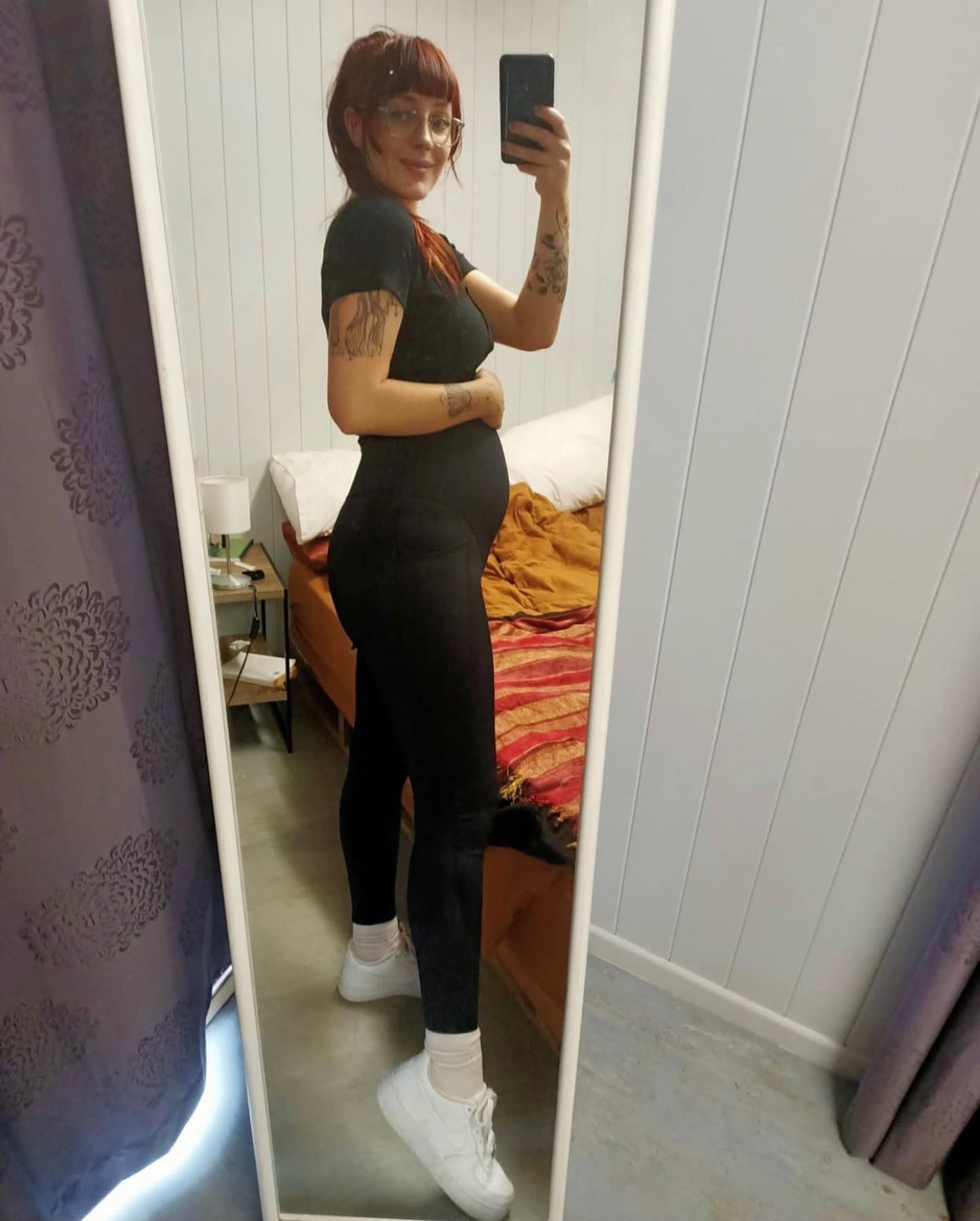 Emama Maternity Leggings Full Length + Pockets - Black