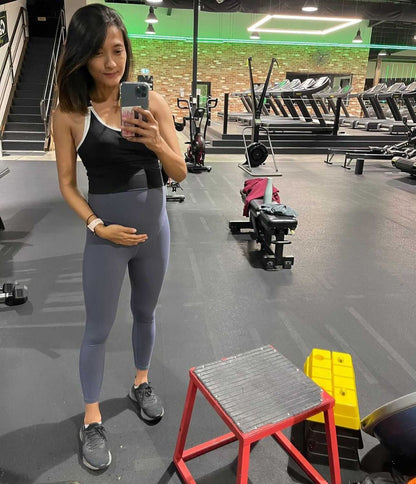 Emama Black Long Line Nursing Crop