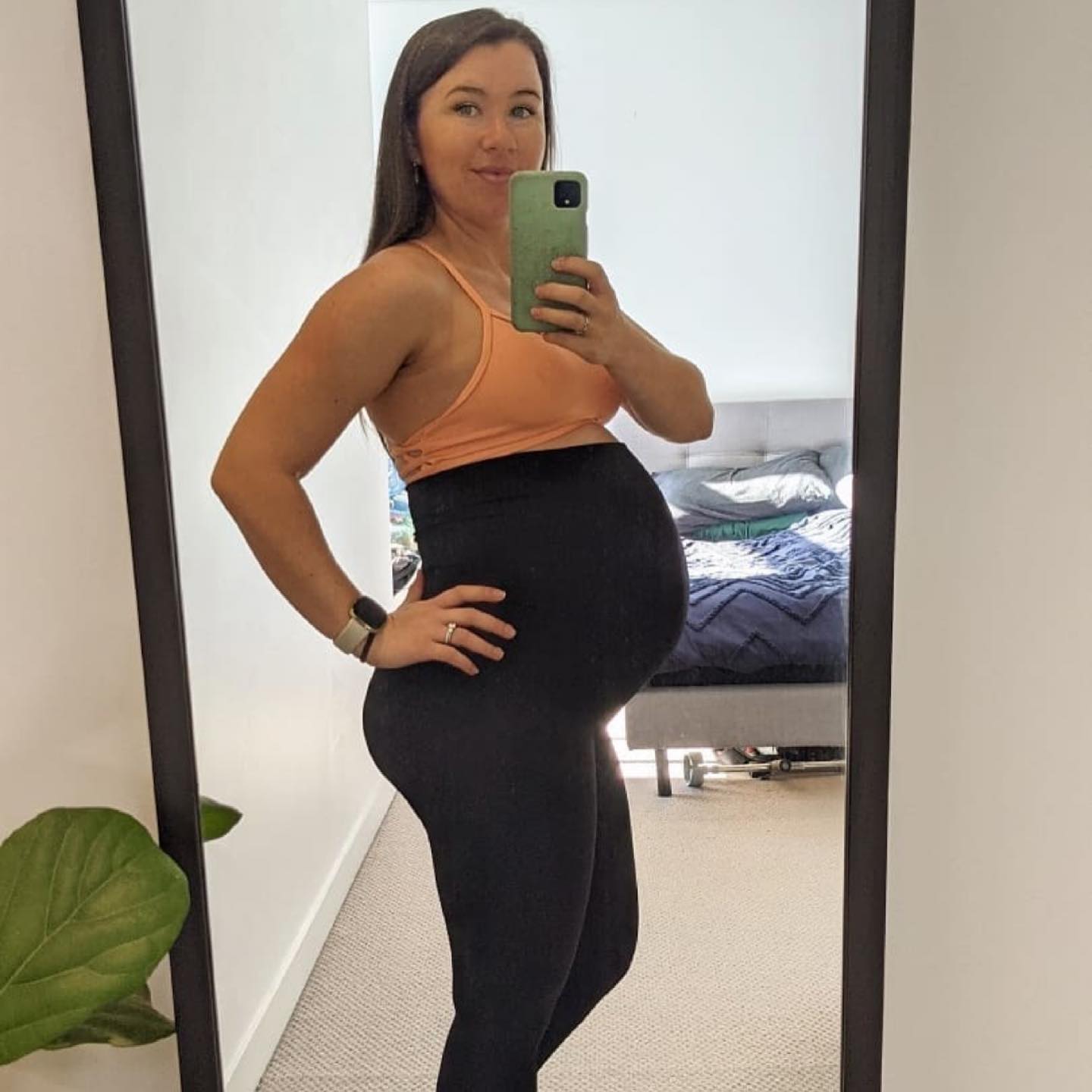 Emama Maternity Leggings Full Length + Pockets - Black