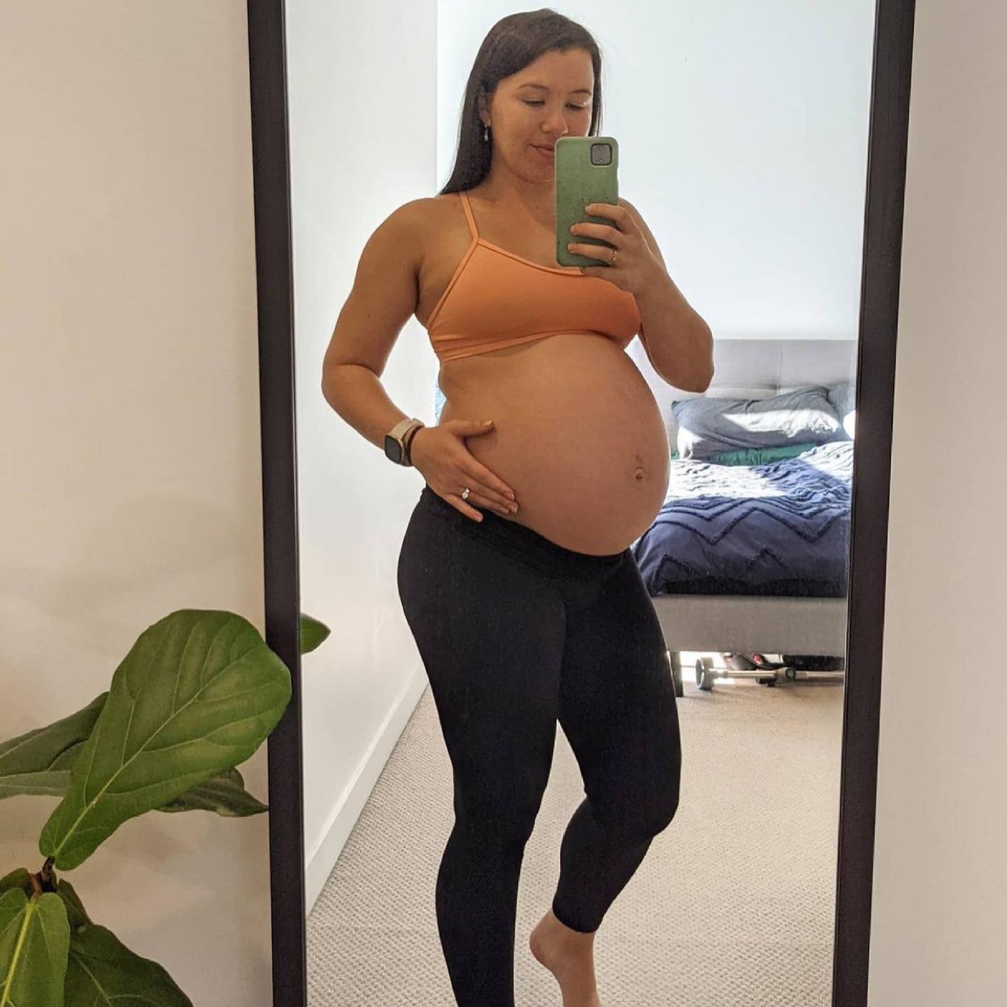 Emama Maternity Leggings Full Length + Pockets - Black