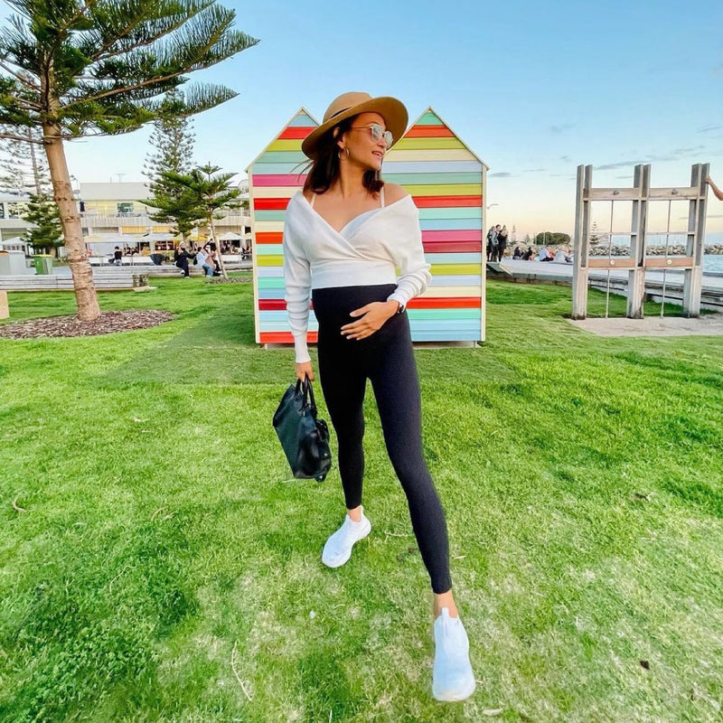 7/8 Umstands- Leggings - Schwarz