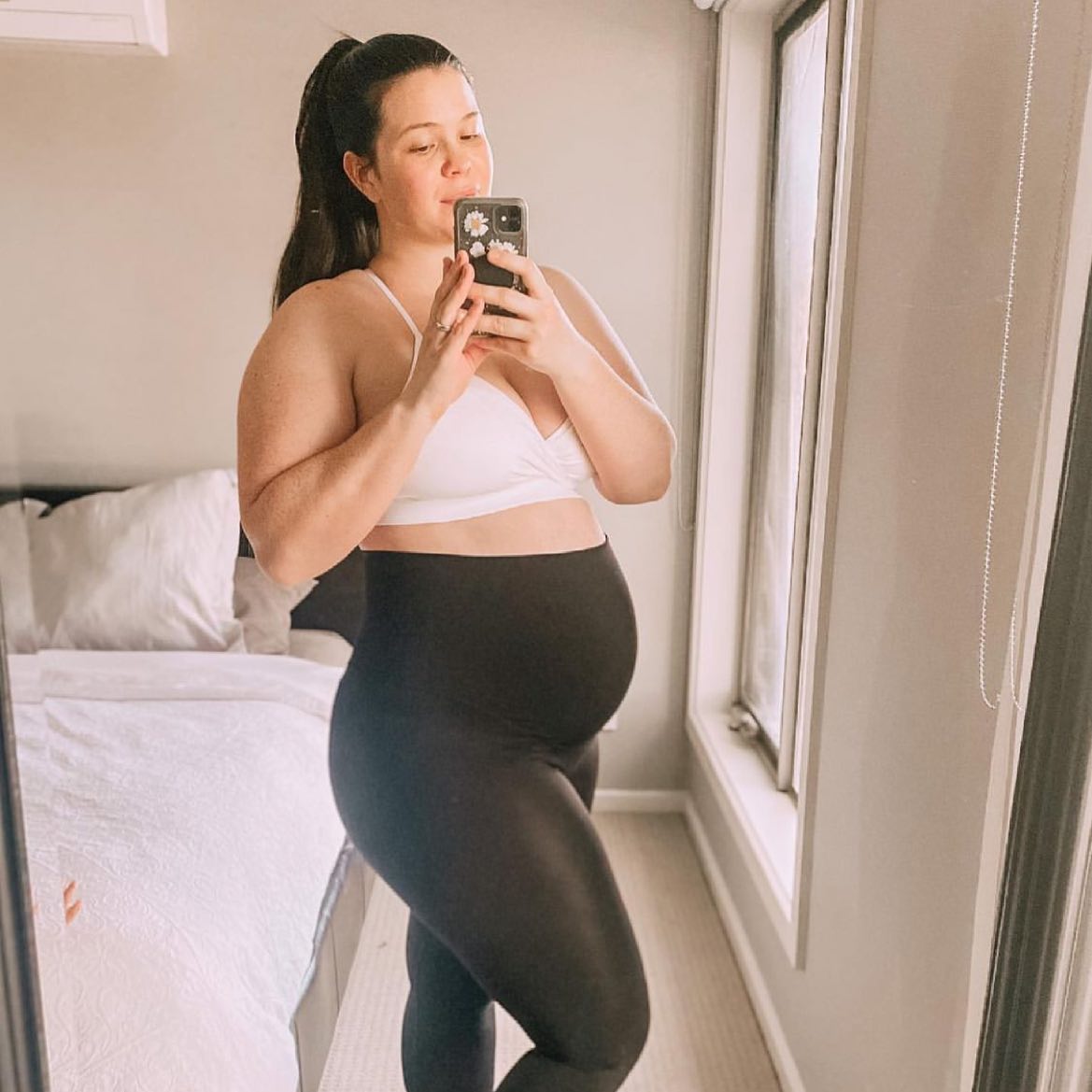 Emama Maternity Leggings Full Length + Pockets - Black