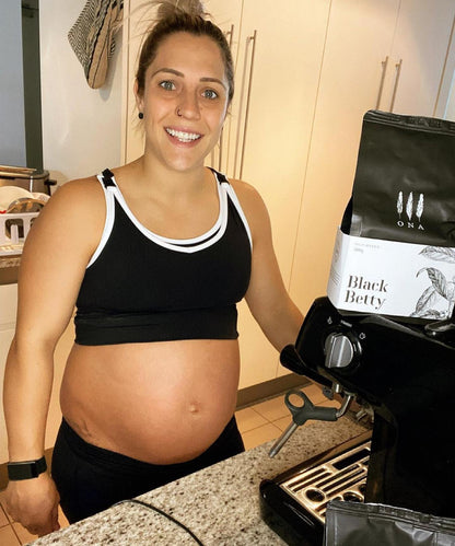 Emama Black Long Line Nursing Crop