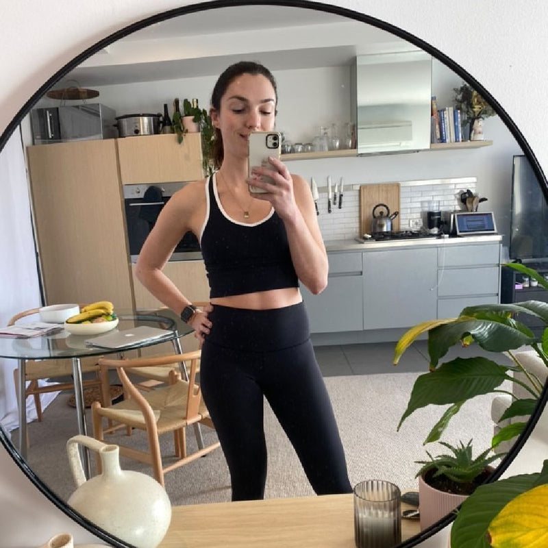 3/4 Shaper Move Leggings + Taschen - Schwarz | Bauch kaschierend ABVERKAUF