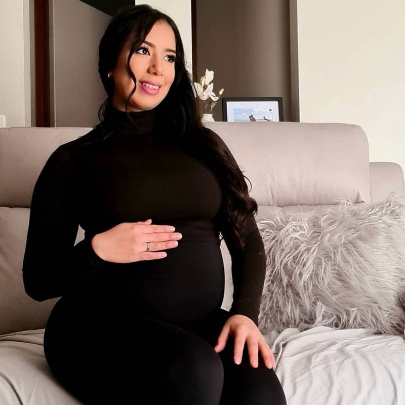 3/4 Maternity Leggings - Black FINAL SALE