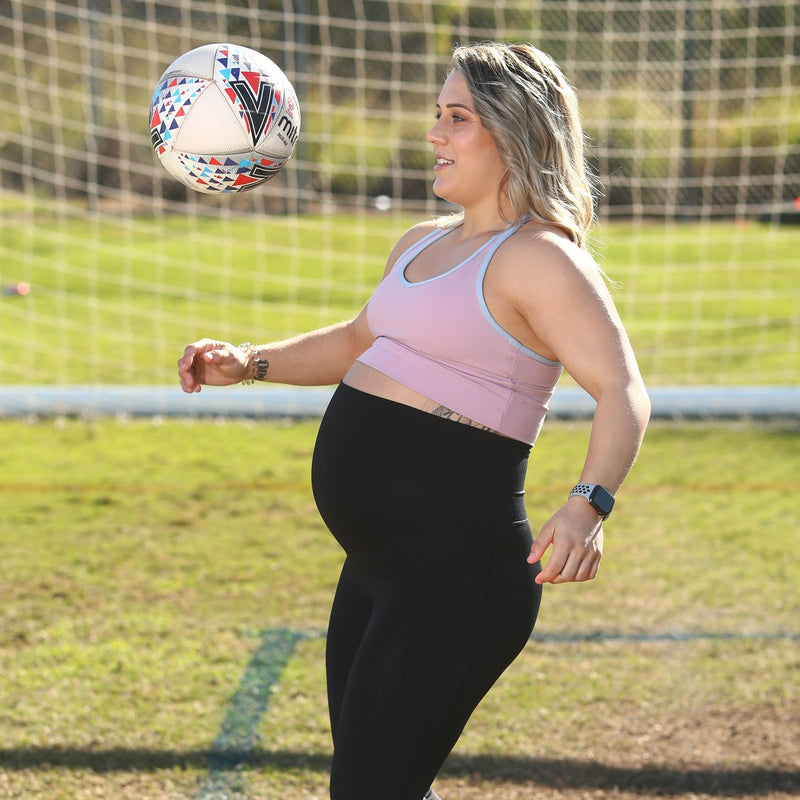 3/4 Maternity Leggings - Black FINAL SALE