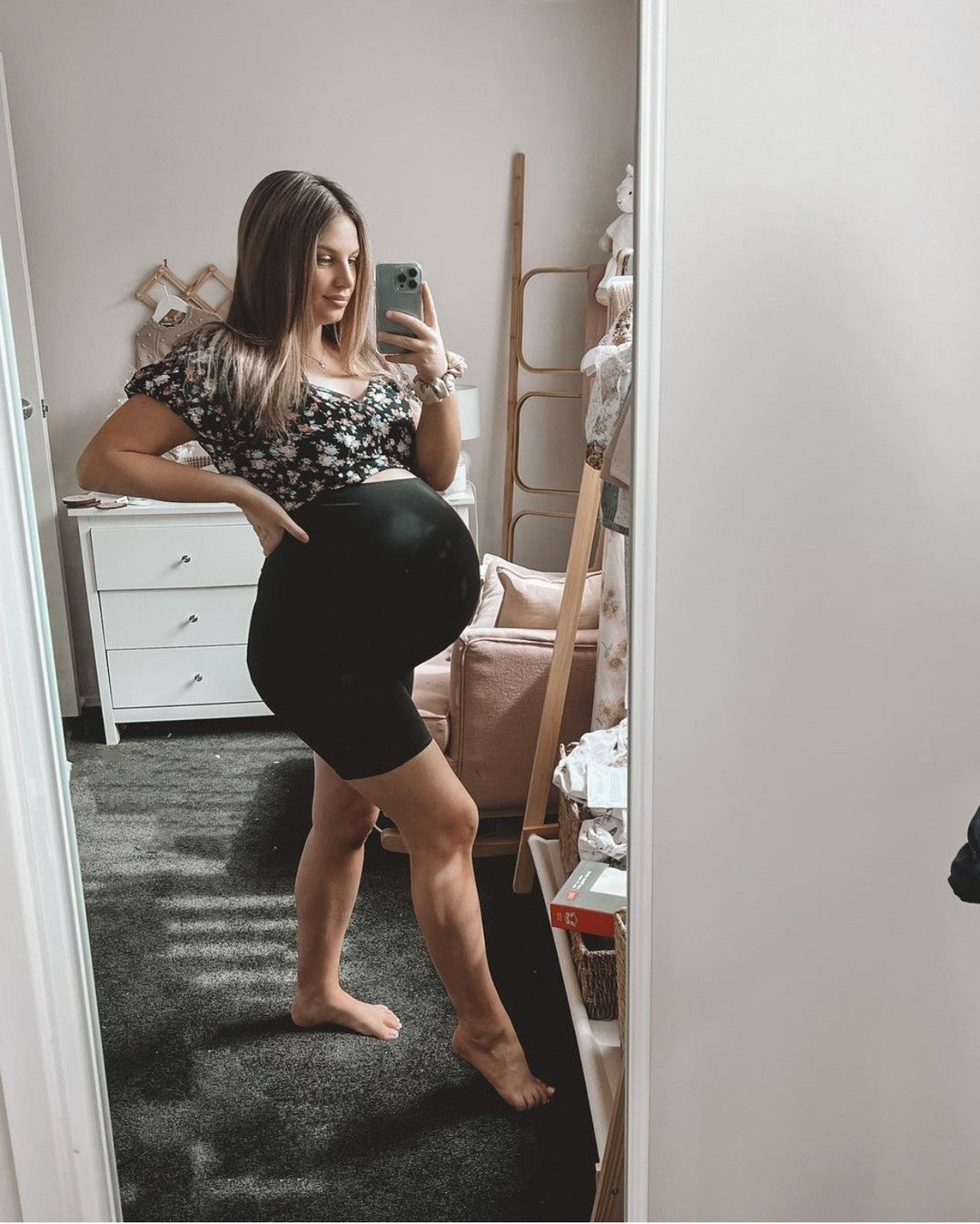 emama Maternity Bike Shorts - Black