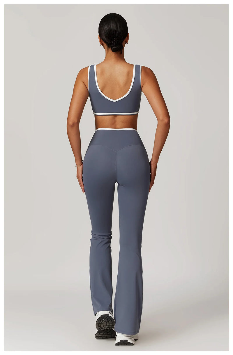 Cross Waist Flare Legggings