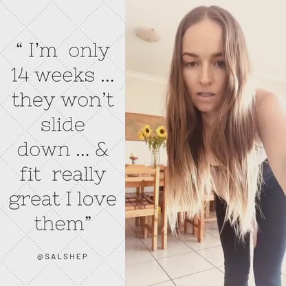 Emama Maternity Leggings Full Length + Pockets - Black