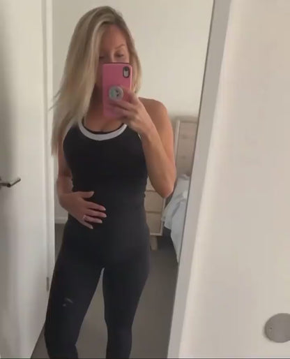 Emama Maternity Leggings Full Length + Pockets - Black